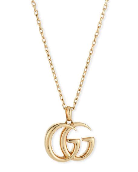 gucci gold necklace with ruby hanger|Gucci gold necklaces for women.